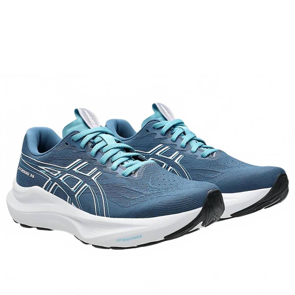NEW ASICS women's gt-2000 14 running shoes in winter sea/white